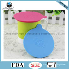 Cubierta de la tapa de la taza de té del silicón del día de fiesta, cubierta de la tapa de la taza del silicón SL12